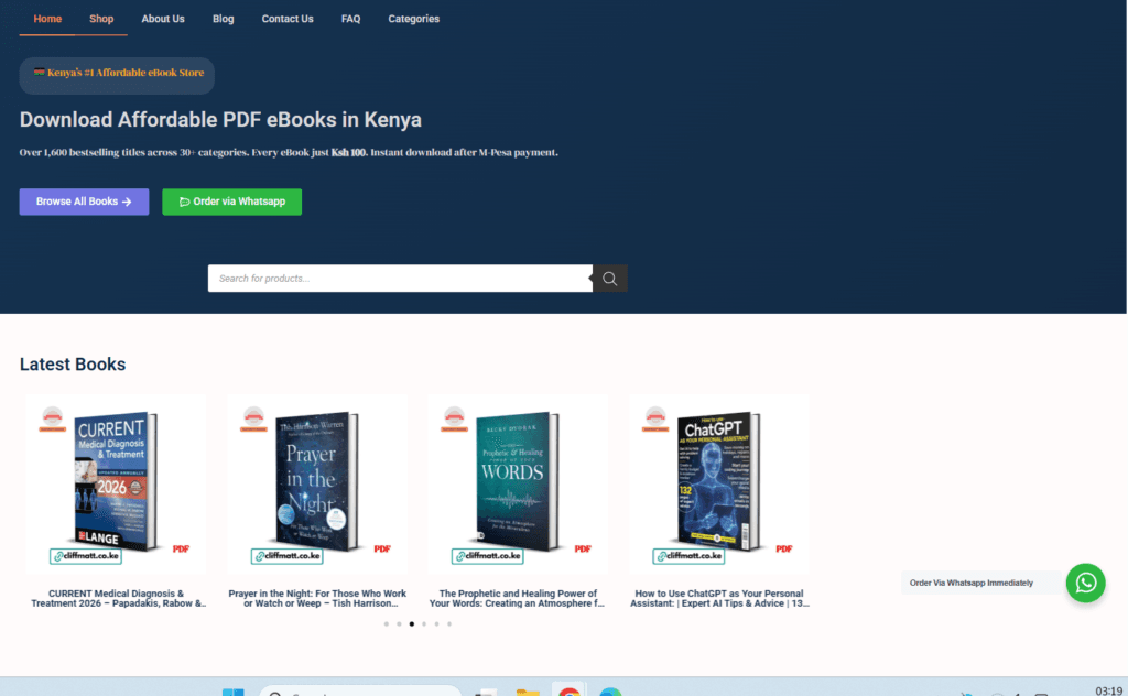 Download Affordable PDF eBooks in Kenya at Ksh 100 