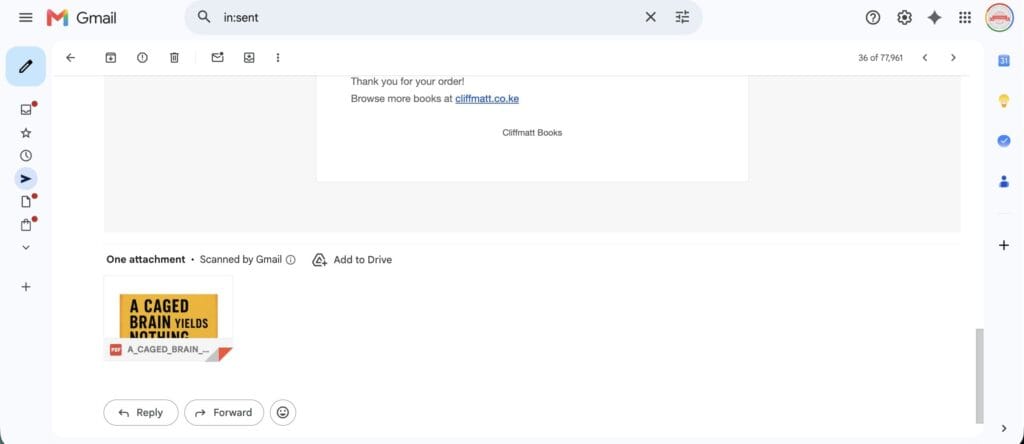 How to Download PDF Books on Your Android Phone in Kenya (2026 Guide) 3 PDF book delivered to Gmail on Android phone Kenya — how to open and download