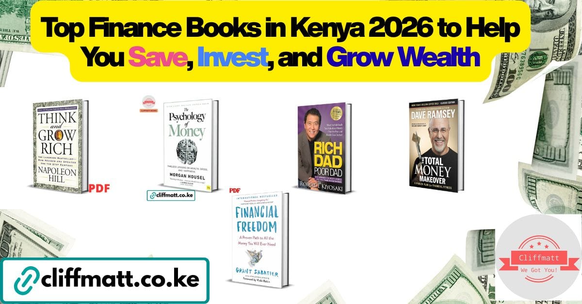 Best finance books for Kenyans 2026 — PDF ebooks available at Ksh 100 on Cliffmatt Books Kenya